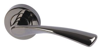 Olton Lever Hdls/Roses D53mm Zinc Alloy Black Nickel 900.21.143