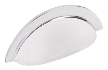 Jude Cup Handle Brass Polished Nickel 64 mm Fixing Centres