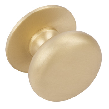 Delia Knob Brass Bru Brass D35x28mm