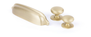 Delia Cup Handle Brass Bru Brass 96 mm Fixing Centres - view 2