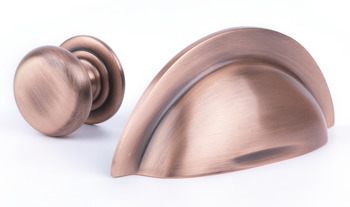 Jude Cup Handle Brass Antique Copper 64 mm Fixing Centres - view 2