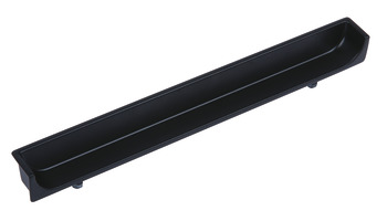 Hide Inset Handle Zinc Alloy Matte Black 128mm Fixing Centres