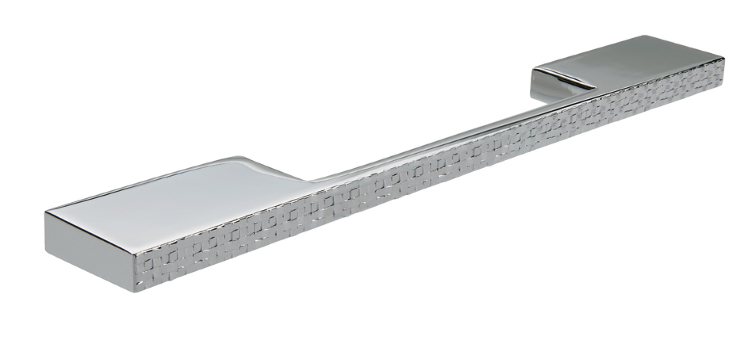 Disco Pull Handle Zinc Alloy Polished Chrome 160/192mm Fixing Centres - view 2
