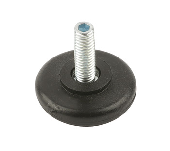 Base Leveller Plastic Black M8x22mm D30x10mm