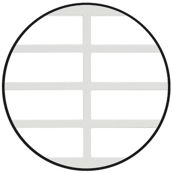Ventilation Grille Rectangle 57x570mm Aluminium Wht 9010 - view 2
