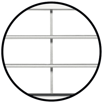 Ventilation Grille Rectangle 458x65mm Plastic PolChrome Plt - view 2