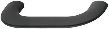 Curly D Pull Handle Zinc Alloy M.Black 64mm Fixing Centres