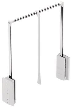 2004 WithRobe Pull Rail 440-610mm Wht/Chrome