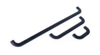 Curly D Pull Handle Zinc Alloy M.Black 64mm Fixing Centres - view 2