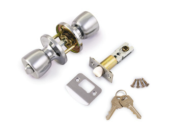 Entrance Lock Knob Set 70mm Steel SB