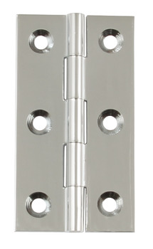 Butt Hinge Sqr 64x35mm Brs PC/Pin SSS