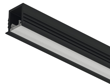 Loox5 1104 Profile 3.0m Aluminium/Plastic Opl/Black