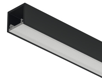 Loox5 2102 Profile SM 3.0m Aluminium/Plastic OplBlk