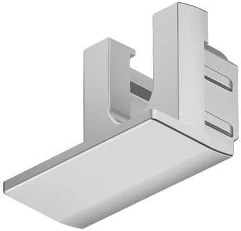 Loox5 1104 Profile Endcaps Rectangle Plastic Silver