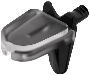 Shelf Support D3mm w Cap Plug Zinc Alloy Black