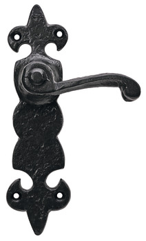 Fleur-De-Lys Lvr Hdls+Plt Latch BA