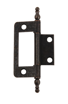 Finial Flush Hinge 50x36x1mm Steel/Zinc Alloy FB x2
