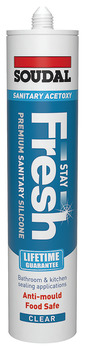 Soudal Stay Fresh Slicone 290ml Clr