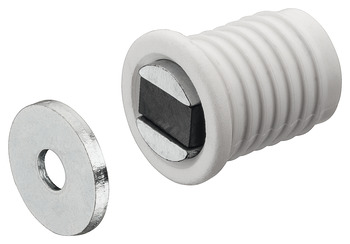 Mortice Magnetic Catch 4.5kg Steel/Plastic Wht