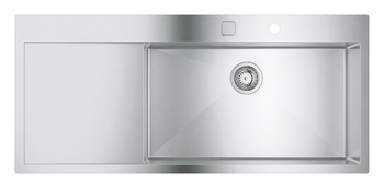 Grohe K1000 1160mm 1.0B Sink/Drain LH Stainless Steel