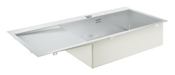 Grohe K1000 1160mm 1.0B Sink/Drain LH Stainless Steel - view 2