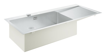 Grohe K1000 1160mm 1.0B Sink/Drain RH Stainless Steel - view 2