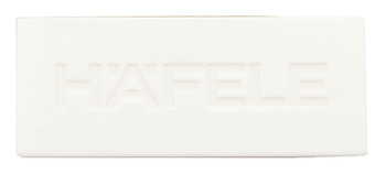 MX Slim A Hafele Logo Cover Caps Plastic Wht