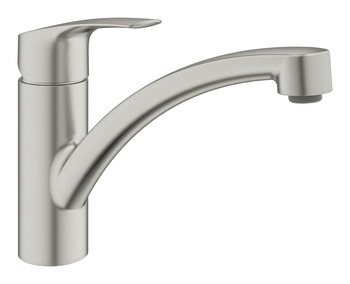 Grohe Via 30465DC0 Sg Lvr Low Tap Brushed Stainless Steel