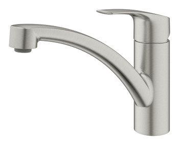 Grohe Via 30465DC0 Sg Lvr Low Tap Brushed Stainless Steel - view 2