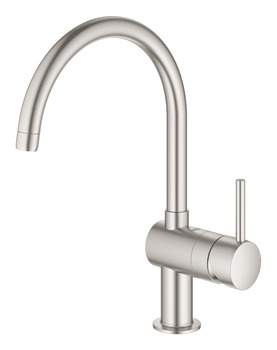 Grohe Vento 30427DC0 Sgl Lvr C-Tap Brushed Stainless Steel - view 2