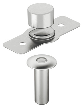 Door Stop Magnetic Concealed Steel/Plastic Trans - view 2