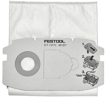 Festool Filter Bag Cleantec CTL Midi x5