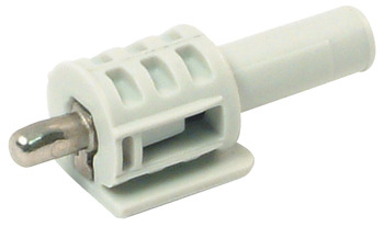 Con Shelf Support D5mm w Spr Plug Plastic Grey