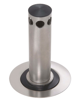 Ropox Plug with Overflow Stainless Steel/Plastic