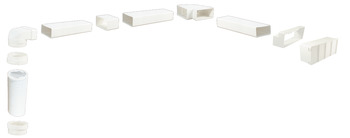 Manrose 150mm Airbrick Duct Set 3m Wht
