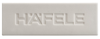 MXS Hafele Logo Cover Cap Plastic Wht 1pc
