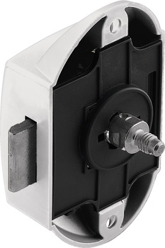 PushButton Lock BS25mm Plastic White