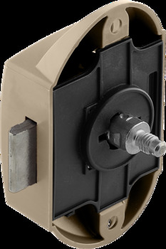 PushButton Lock BS25mm Plastic MN Lacq