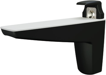Moon Shelf Support 15-50mm Zinc Alloy/Plastic Mt.Black