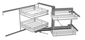 Hafele SO Corner 800mm LH Wht/Chrome - view 2