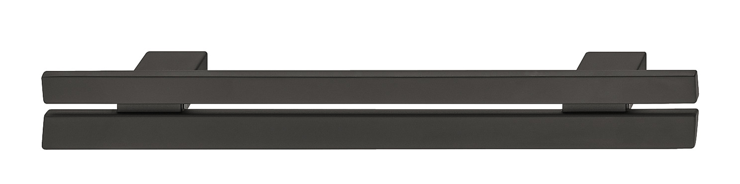 Split Pull Handle Zinc Alloy Matte Black 128mm Fixing Centres 106.70.480