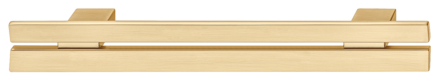 Split Pull Handle Zinc Alloy Bru Gld Col 128mm Fixing Centres 106.70.500