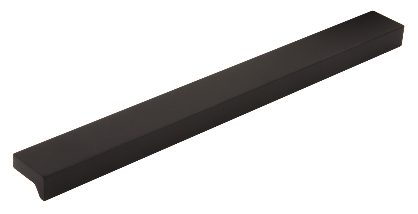 Angle Pull Handle Aluminium M.Black 128/160mm Fixing Centres - view 5