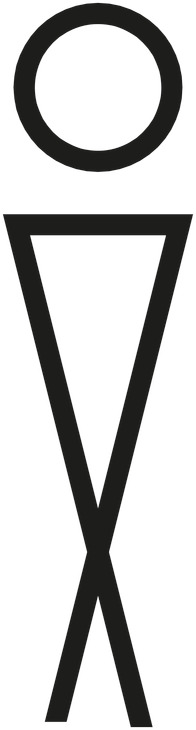 Graphic Sign 100mm-Male SA Acy Black