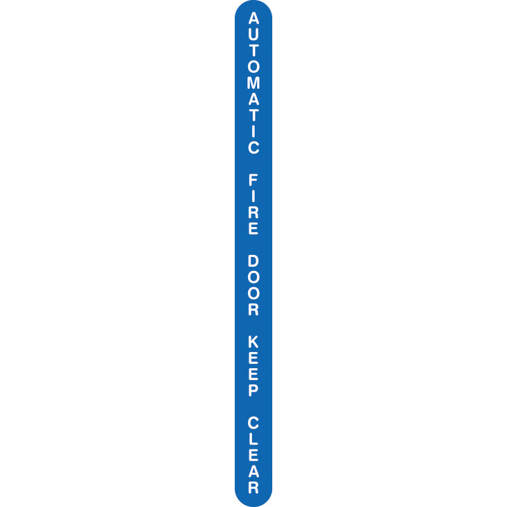 Sign 13x175mm-Auto fire door keep clear