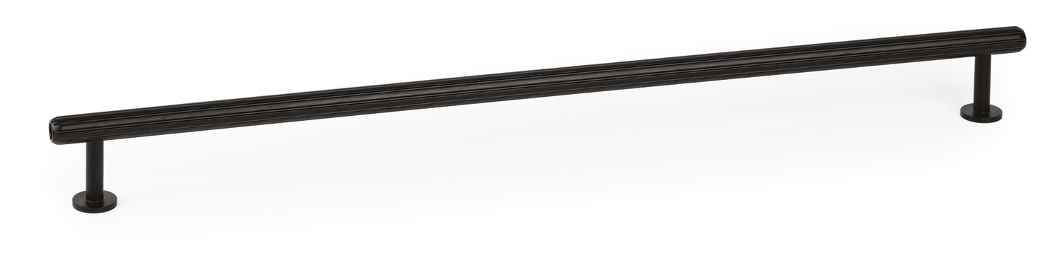 Rille Mini Pull Handle Aluminium Bru Black 320mm Fixing Centres