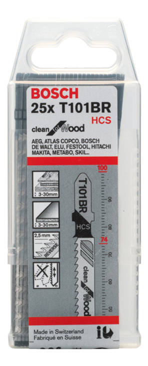 Bosch Jigsaw Blades T101BR HCS x25 - view 2