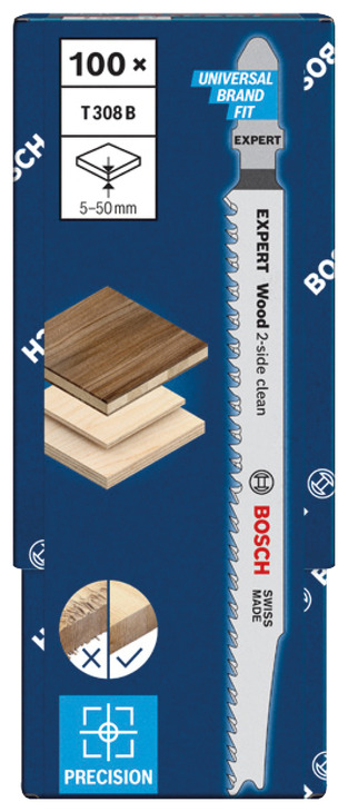 Bosch Jigsaw Blades T308B HCS x100