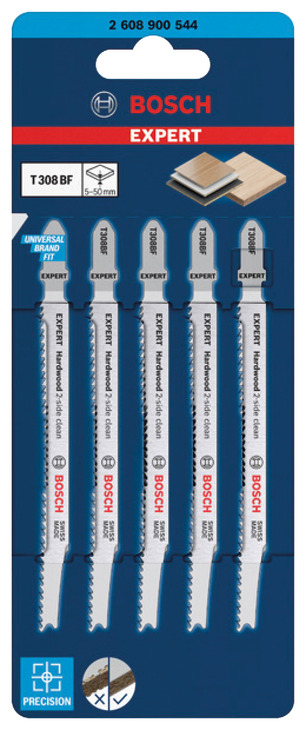 Bosch Jigsaw Blades T308BF BIM x5 - view 2