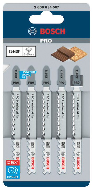 Bosch Jigsaw Blades T144DF BIM x5 - view 2
